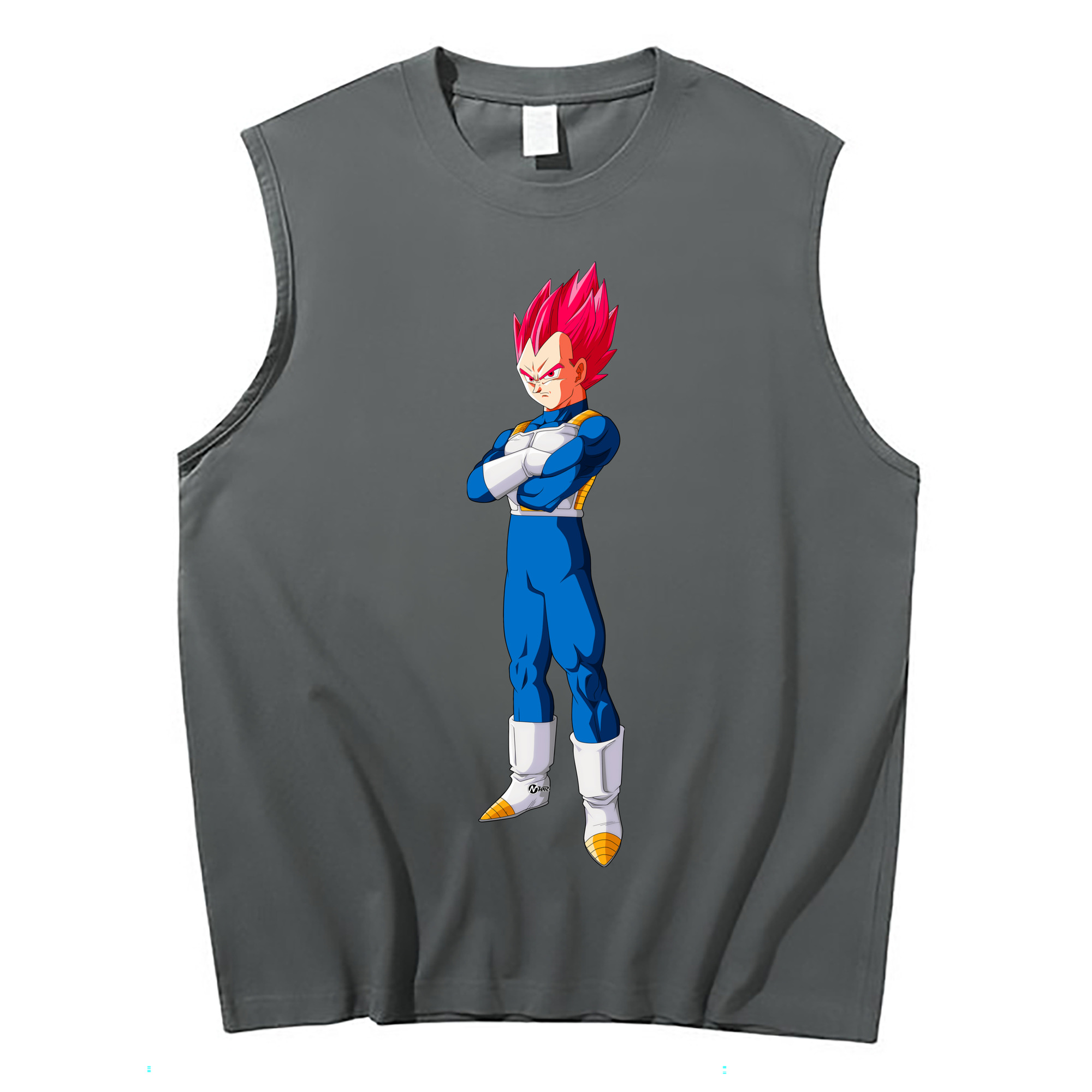 （画像用） ドラゴンボール ベジータ四世（Bejīta Yonsei）DRAGON BALL Vegeta IV コットン100％タンクトップ（フロントプリント）